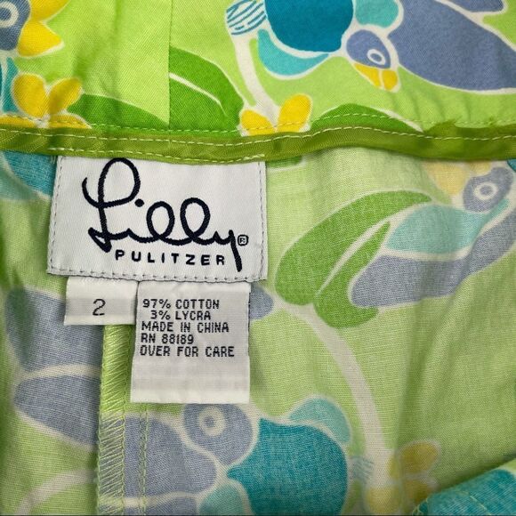 Lilly Pulitzer Too Jays Toucan Print Crop Capris - Picture 5 of 5